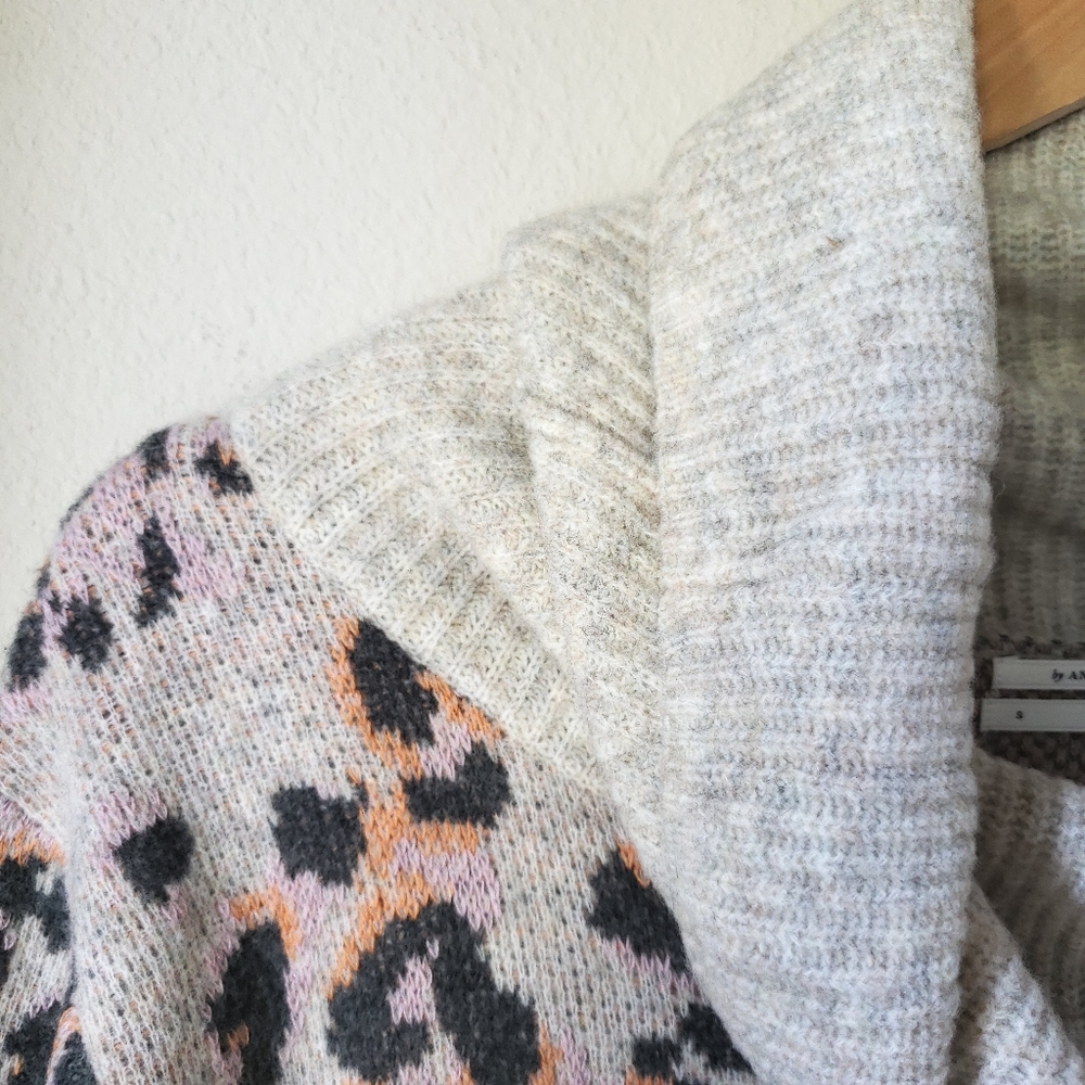 Anthropologie | Emmy Cowl Neck Leopard Print Tunic Sweater - Picture 15 of 16